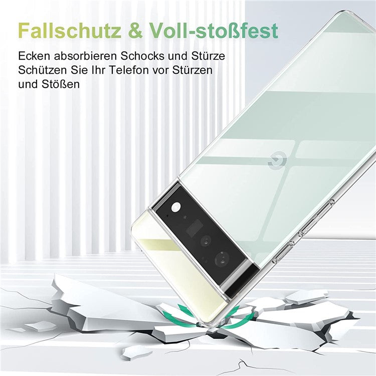 Lightweight Mobile Phone Case Clear Soft TPU Anti-Scratch Protective Phone Cover for Google Pixel 6a