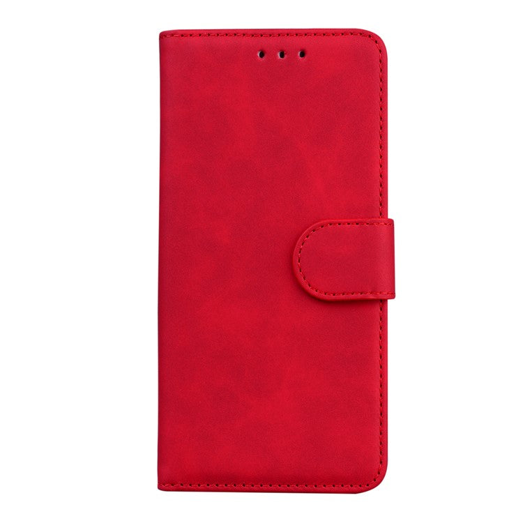 PU Leather + TPU Phone Case Magnetic Clasp Stand Wallet Protective Cover for Google Pixel 6a - Red