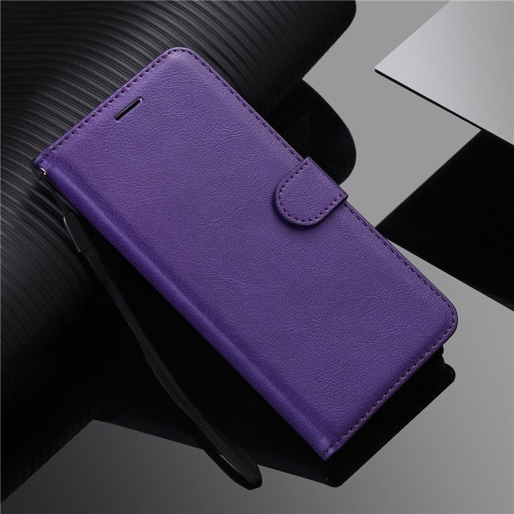 KT Leather Series-2 Stand Wallet Phone Case for Google Pixel 6a 5G, PU Leather + TPU All-round Protection Cover with Wrist Strap - Purple