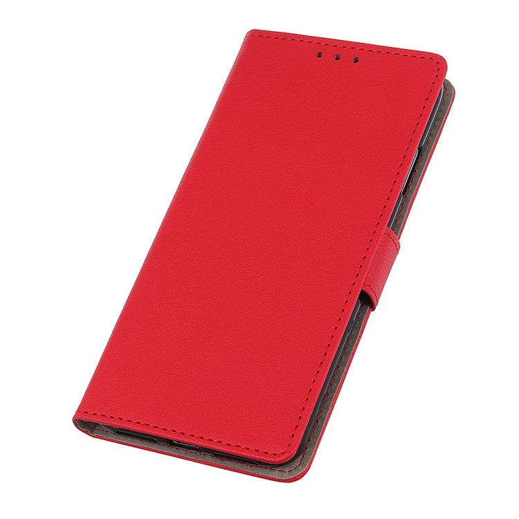 For Google Pixel 7 Wallet Flip Cover PU Leather Folio Adjustable Stand Magnetic Closure Protective Case - Red