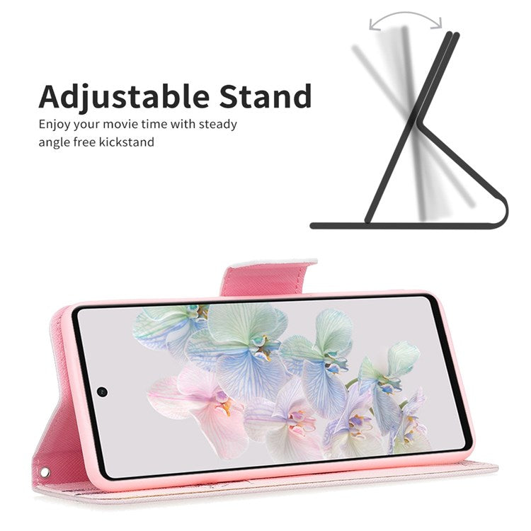 BF Pattern Printing Leather Series-1 for Google Pixel 7 Pro 5G Leather Phone Case with Stand Wallet - Giraffe