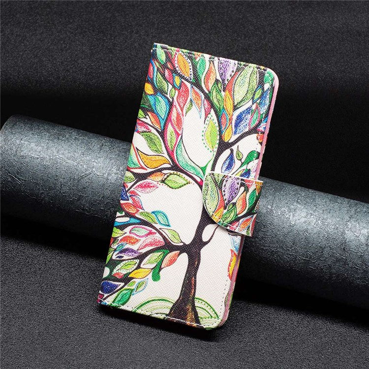 BF Pattern Printing Leather Series-1 for Google Pixel 7 Pro 5G Leather Phone Case with Stand Wallet - Life Tree