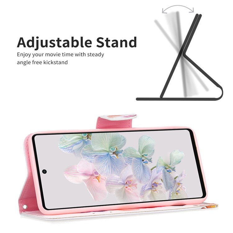 BF Pattern Printing Leather Series-1 for Google Pixel 7 Pro 5G Leather Phone Case with Stand Wallet - Two Butterflies