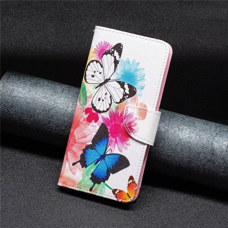 BF Pattern Printing Leather Series-1 for Google Pixel 7 Pro 5G Leather Phone Case with Stand Wallet - Two Butterflies