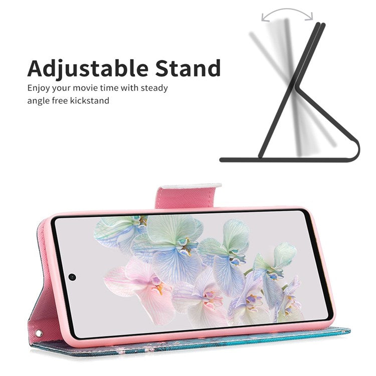 BF Pattern Printing Leather Series-1 for Google Pixel 7 Pro 5G Leather Phone Case with Stand Wallet - Winter Sweet