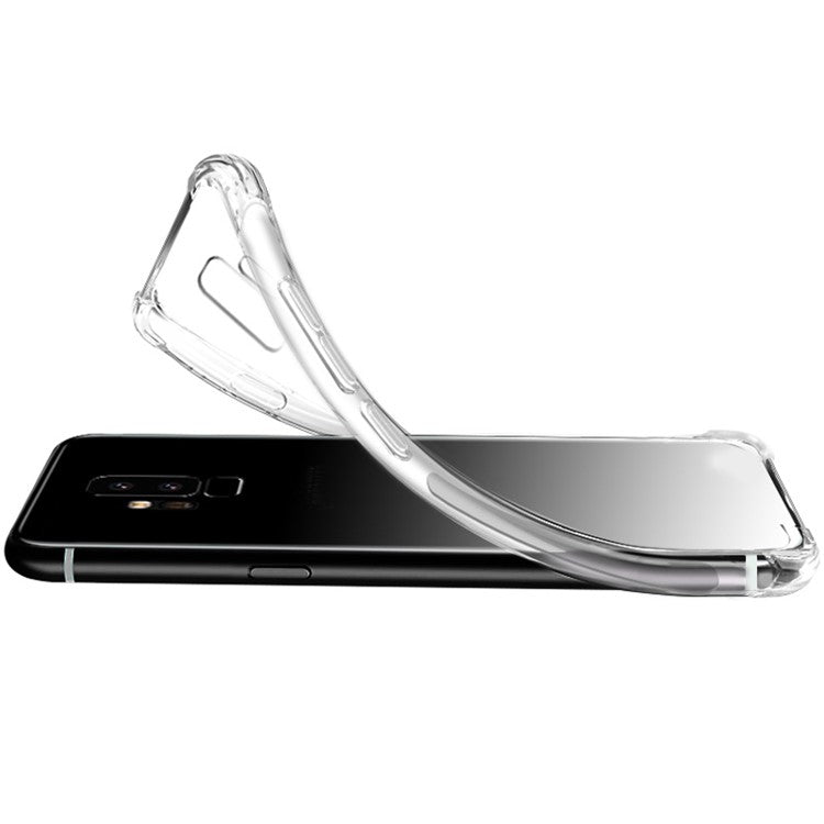 IMAK Silky Anti-drop Soft TPU Phone Cover + Screen Protector Film for Asus Zenfone 6 ZS630KL - Transparent