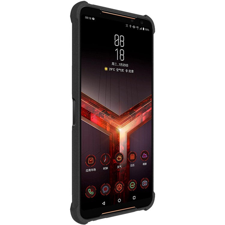 IMAK for Asus ROG Phone II ZS660KL TPU Cover + Explosion-proof Screen Film - Matte Black