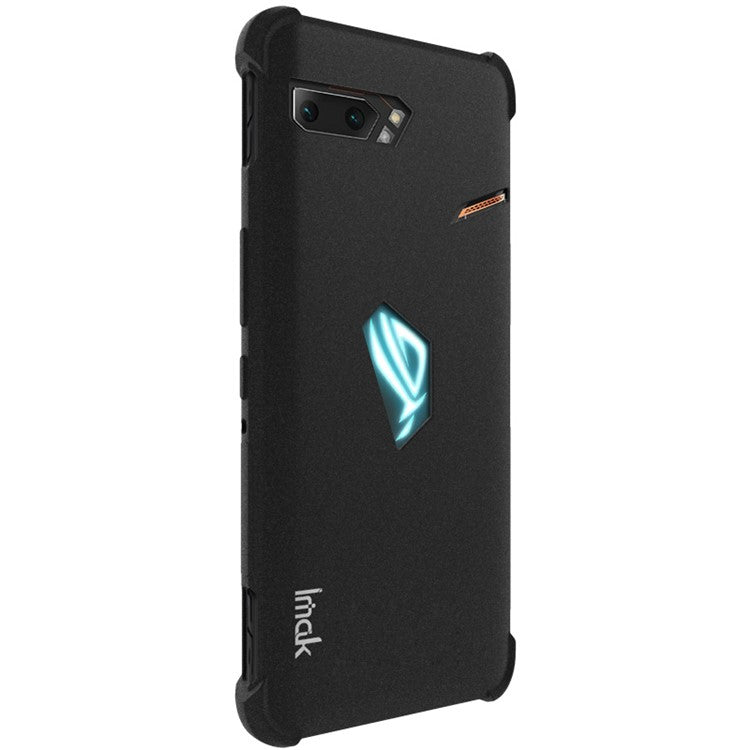 IMAK for Asus ROG Phone II ZS660KL TPU Cover + Explosion-proof Screen Film - Matte Black