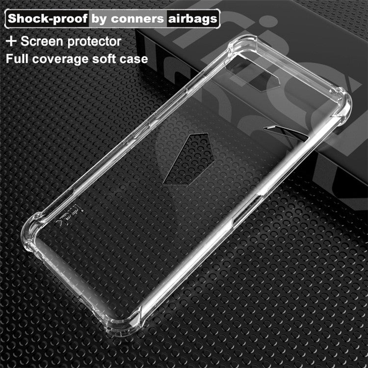 IMAK for Asus ROG Phone II ZS660KL TPU Cover + Explosion-proof Screen Film - Transparent