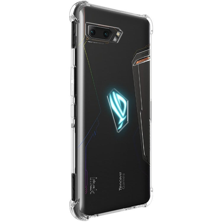 IMAK for Asus ROG Phone II ZS660KL TPU Cover + Explosion-proof Screen Film - Transparent