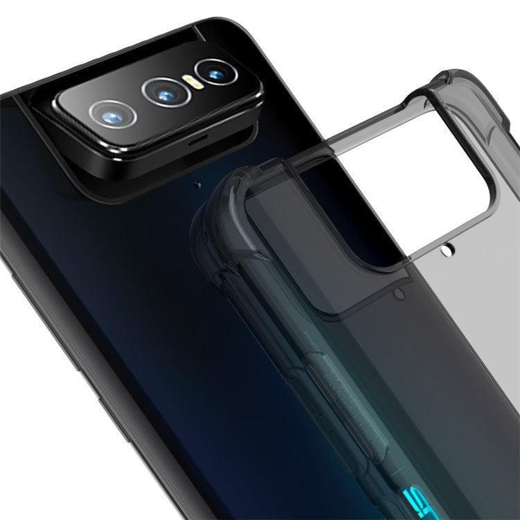 IMAK Airbag Shockproof TPU Cover + Screen Film for Asus Zenfone 7 ZS670KS/Zenfone 7 Pro ZS671KS - Grey