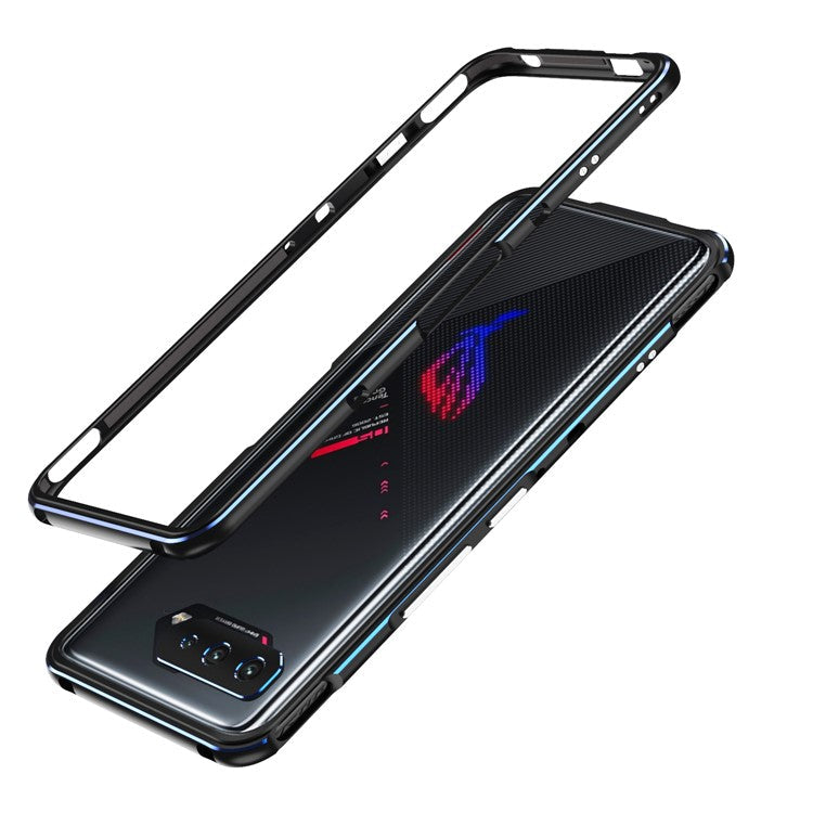Metal Frame Protective Phone Cover for Asus ROG Phone 5 - Black/Blue