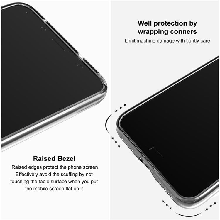 IMAK UX-5 Series Full Body Shockproof and Scratch Crystal Transparent Soft TPU Case Cover for Asus Zenfone 8  - ZS590KS