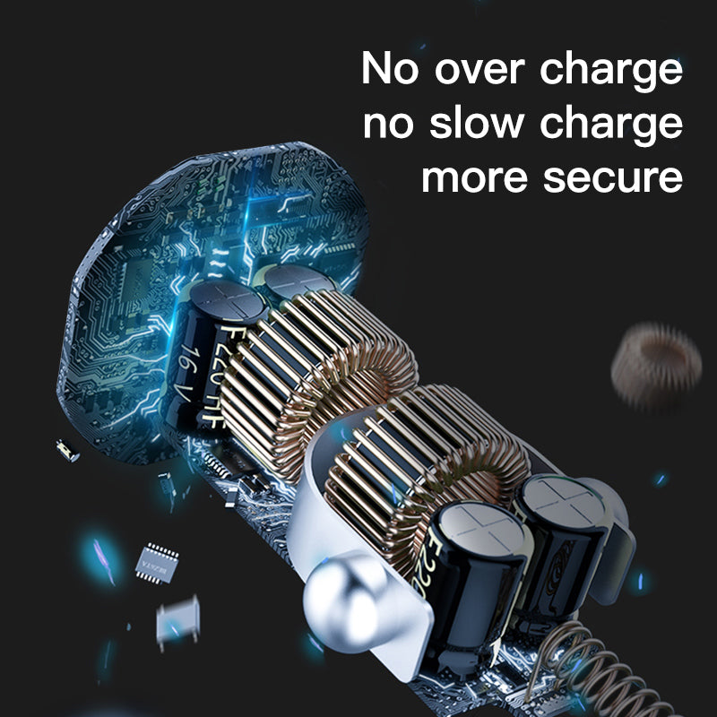 KUULAA Portable QC 3.0 Dual USB Fast Charging Cigarette Lighter Car Charger