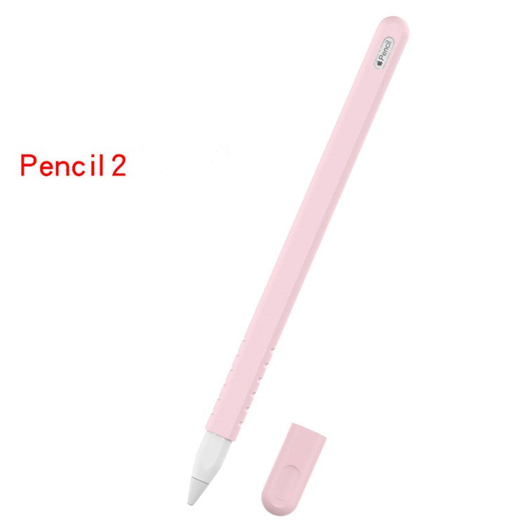 Anti-slip Silicone Cap Holder Protective Nib Cover for Apple Pencil (2nd Generation) - Pink