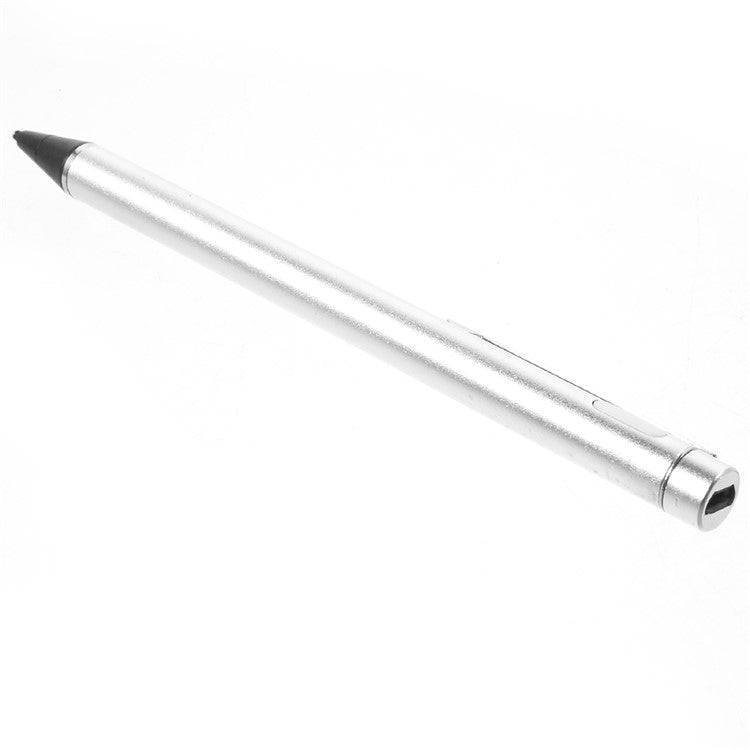 2.0mm High-precision Capacitive Touch Screen Pen Metal Tip for iPhone iPad Samsung - Silver Color