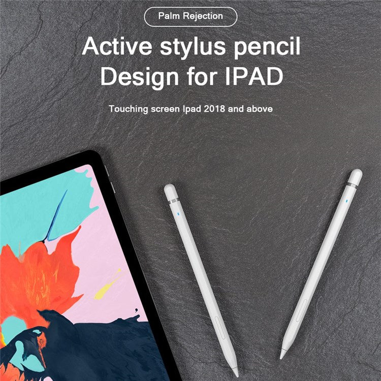 JD50 For iPad (2018 and Later) Active Capacitive Tablet Stylus Pen Magnetic Adsorption Palm Rejection Tilt Sensitivity Stylus Pen