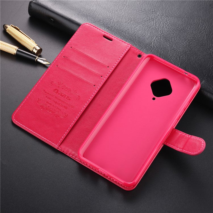 AZNS PU Leather with Wallet Mobile Shell for vivo V17/Y9s - Rose