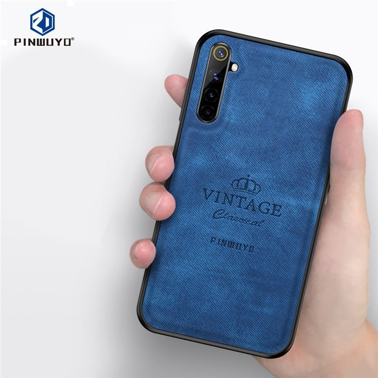 PINWUYO Honorable Series Anti-fall Unique Case for Realme 6 Pro - Blue