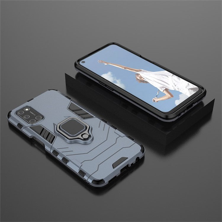 Ring Holder Kickstand PC + TPU Shell for Oppo A52/A72/A92 - Blue