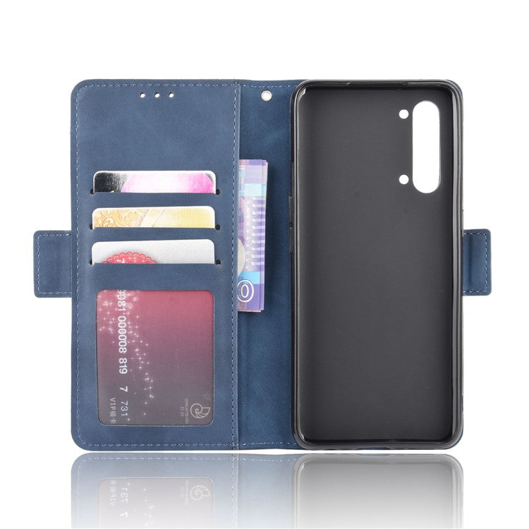 Wallet Leather Phone Case with Multiple Card Slots for Oppo Find X2 Lite/Reno3 5G - Blue