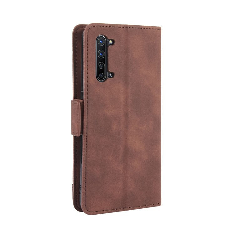 Wallet Leather Phone Case with Multiple Card Slots for Oppo Find X2 Lite/Reno3 5G - Brown