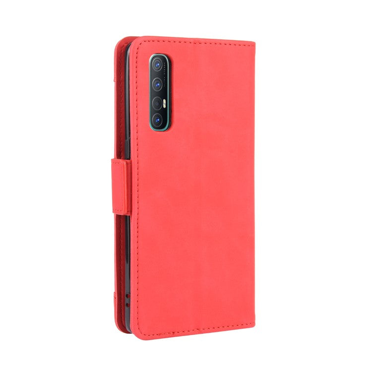 Wallet Leather Phone Case with Multiple Card Slots for OPPO Find X2 Neo / Reno3 Pro 5G (Chinese Edition) / Reno3 Pro (European Edition) - Red