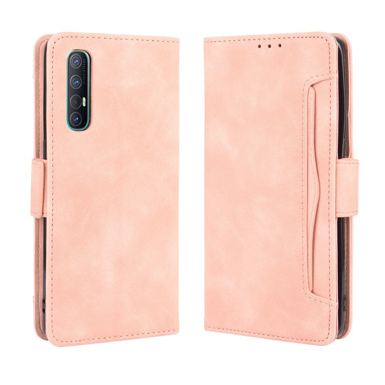 Wallet Leather Phone Case with Multiple Card Slots for OPPO Find X2 Neo / Reno3 Pro 5G (Chinese Edition) / Reno3 Pro (European Edition) - Rose Gold