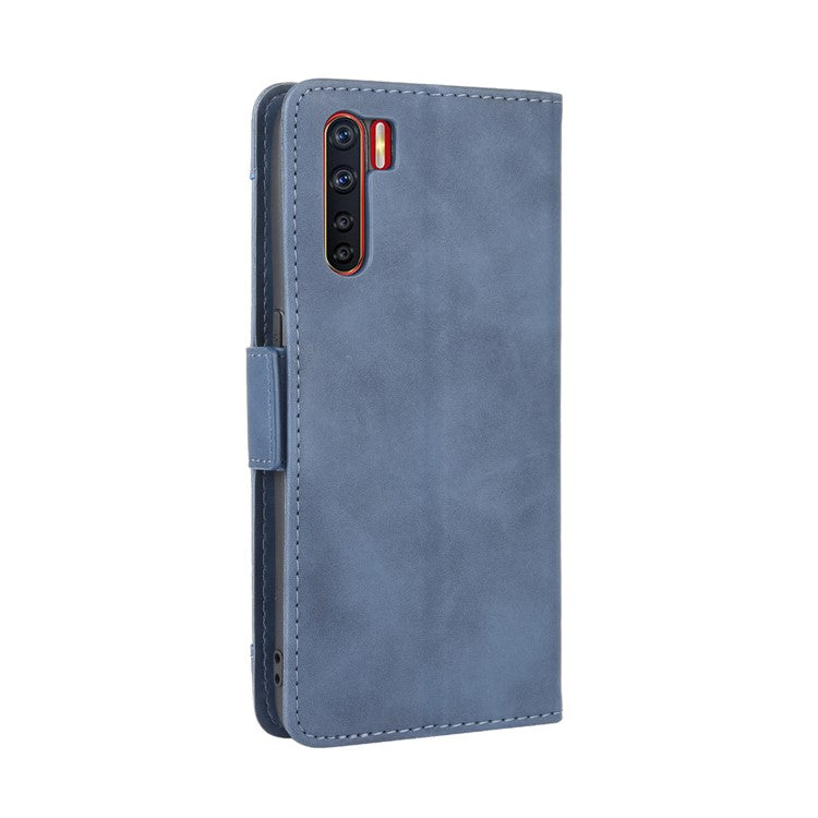 Multiple Card Slots Wallet Leather Protective Cover for OPPO A91 / OPPO F15 / OPPO Reno3 (Southeast Asian Version) - Blue