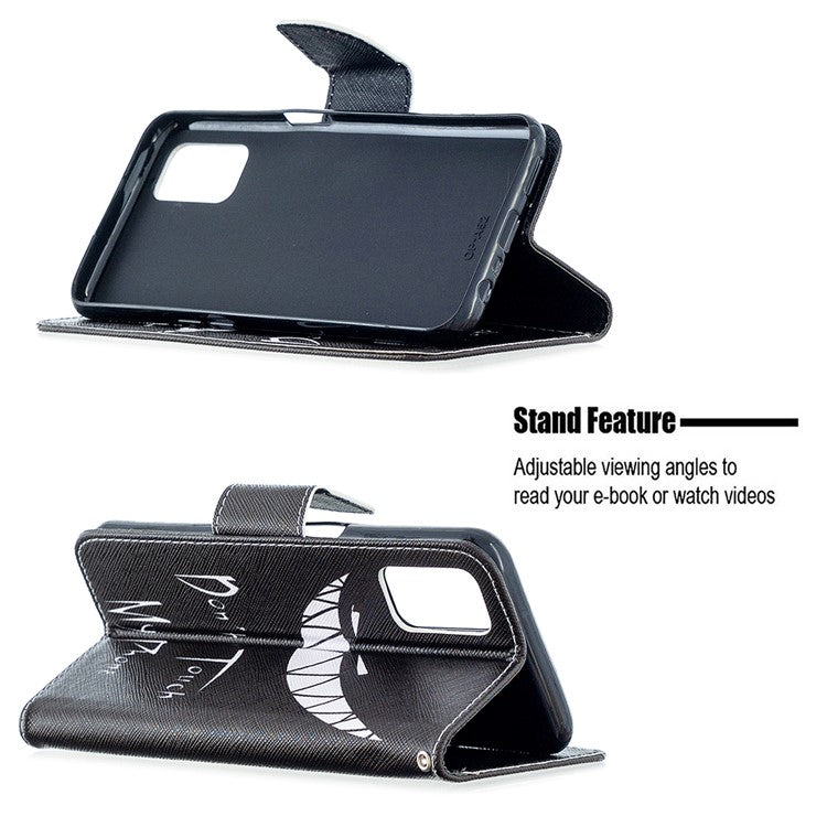 Pattern Printing Leather Wallet Case for OPPO A72/A52/A92 - Do not Touch My Phone