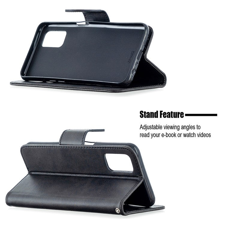 Leather Stand Case with Card Slots for OPPO A72/A52/A92 - Black