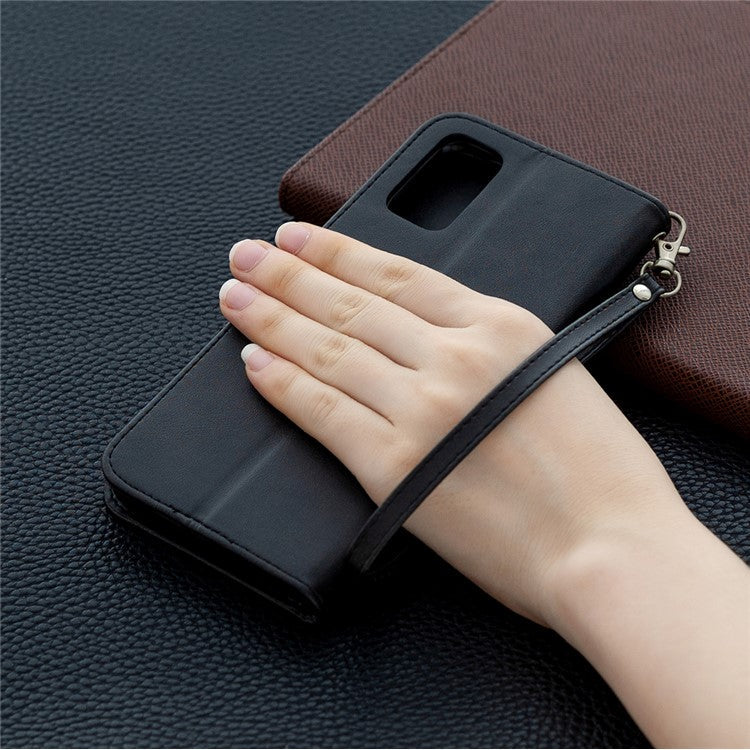 Leather Stand Case with Card Slots for OPPO A72/A52/A92 - Black