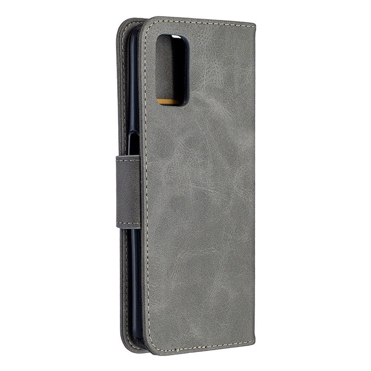 Leather Stand Case with Card Slots for OPPO A72/A52/A92 - Grey