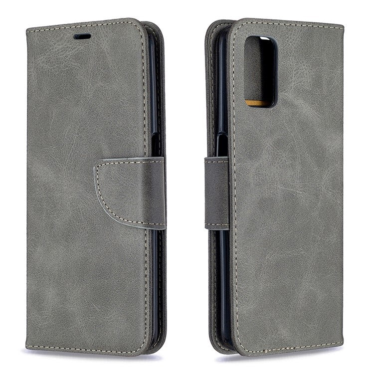 Leather Stand Case with Card Slots for OPPO A72/A52/A92 - Grey