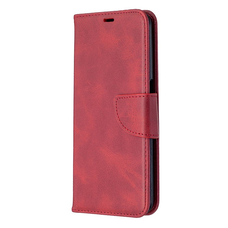 Leather Stand Case with Card Slots for OPPO A72/A52/A92 - Red