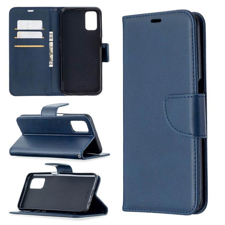 Leather Stand Case with Card Slots for OPPO A72/A52/A92 - Blue