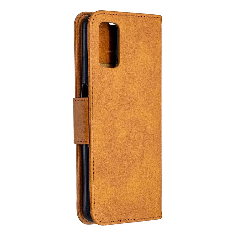 Leather Stand Case with Card Slots for OPPO A72/A52/A92 - Brown