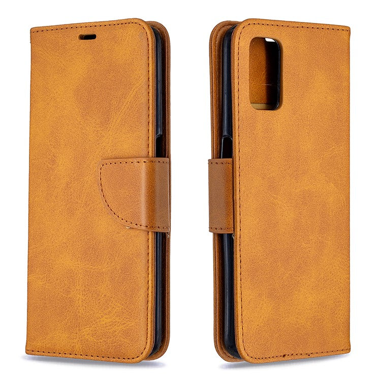 Leather Stand Case with Card Slots for OPPO A72/A52/A92 - Brown