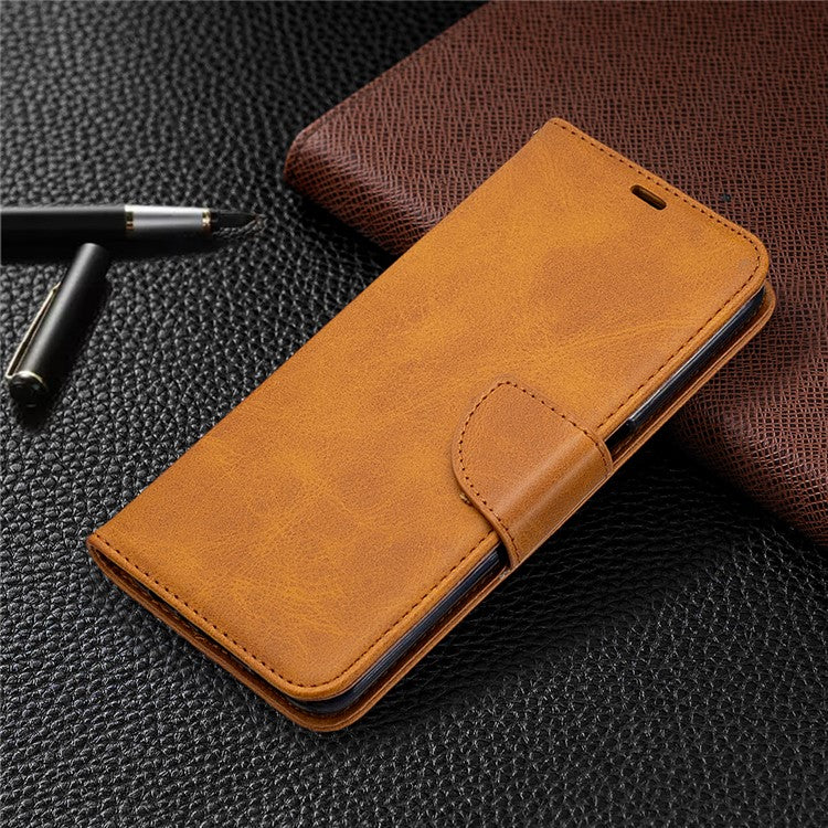 Leather Stand Case with Card Slots for OPPO A72/A52/A92 - Brown