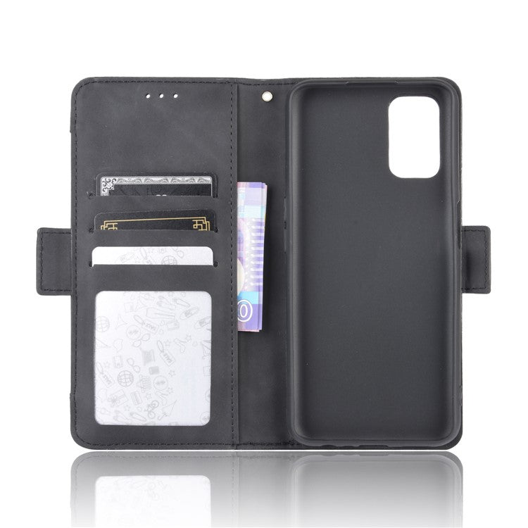 Wallet Stand Flip Leather Protective Case for OPPO A52/A72/A92 - Black