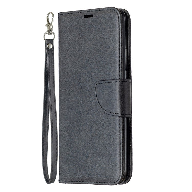 PU Leather Wallet Stand Phone Case for Realme C11 - Black