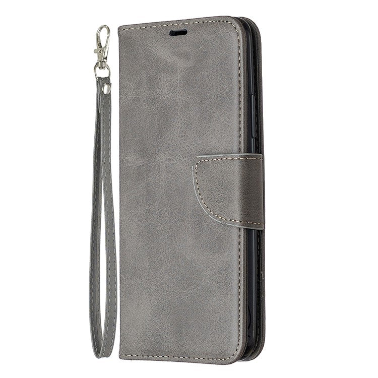 PU Leather Wallet Stand Phone Case for Realme C11 - Grey