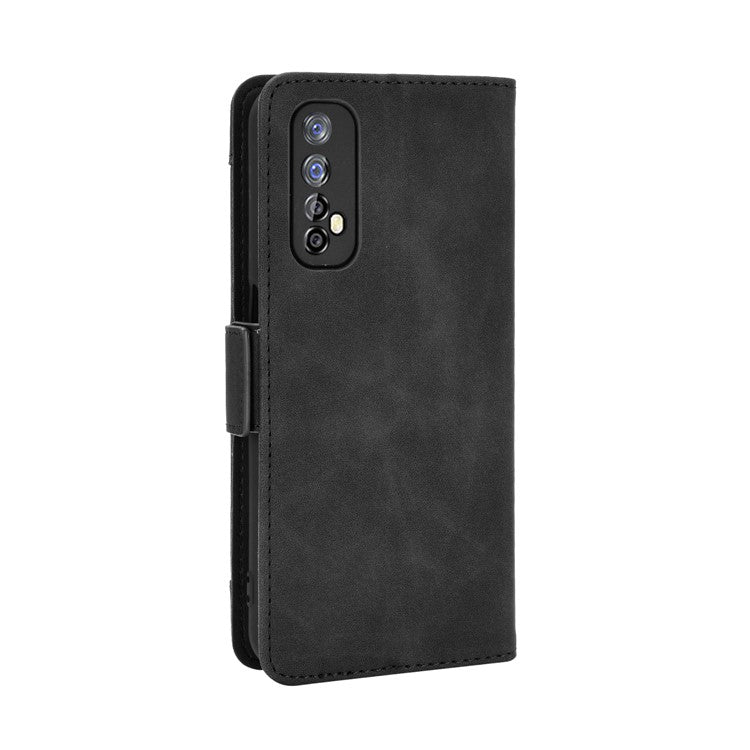 Wallet Stand Leather Case with Multiple Card Slots for Realme 7 / Realme Narzo 20 Pro - Black