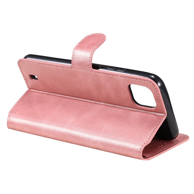 Wallet Stand Flip Leather Phone Case for Realme C20 - Rose Gold