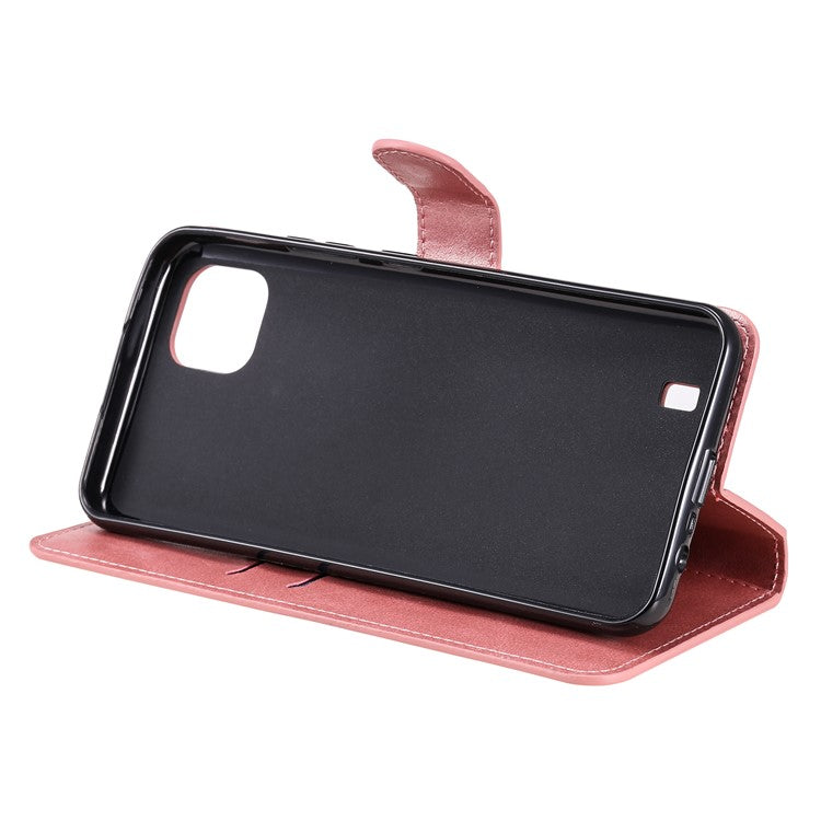 Wallet Stand Flip Leather Phone Case for Realme C20 - Rose Gold