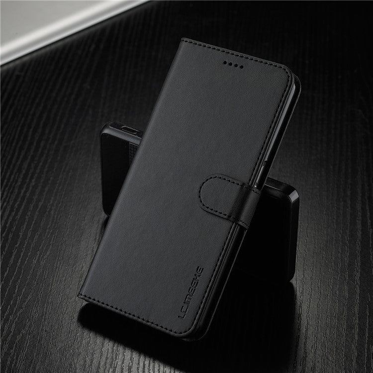 LC.IMEEKE for Oppo A74 5G/A93 5G/A54 5G Practical Wallet Stand Design Leather Mobile Phone Case - Black