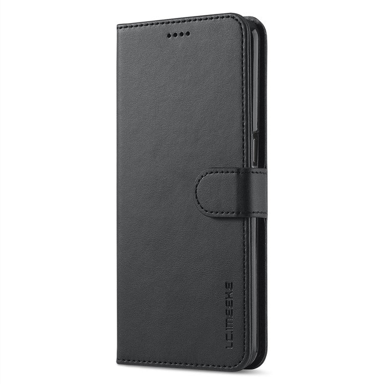 LC.IMEEKE for Oppo A74 5G/A93 5G/A54 5G Practical Wallet Stand Design Leather Mobile Phone Case - Black