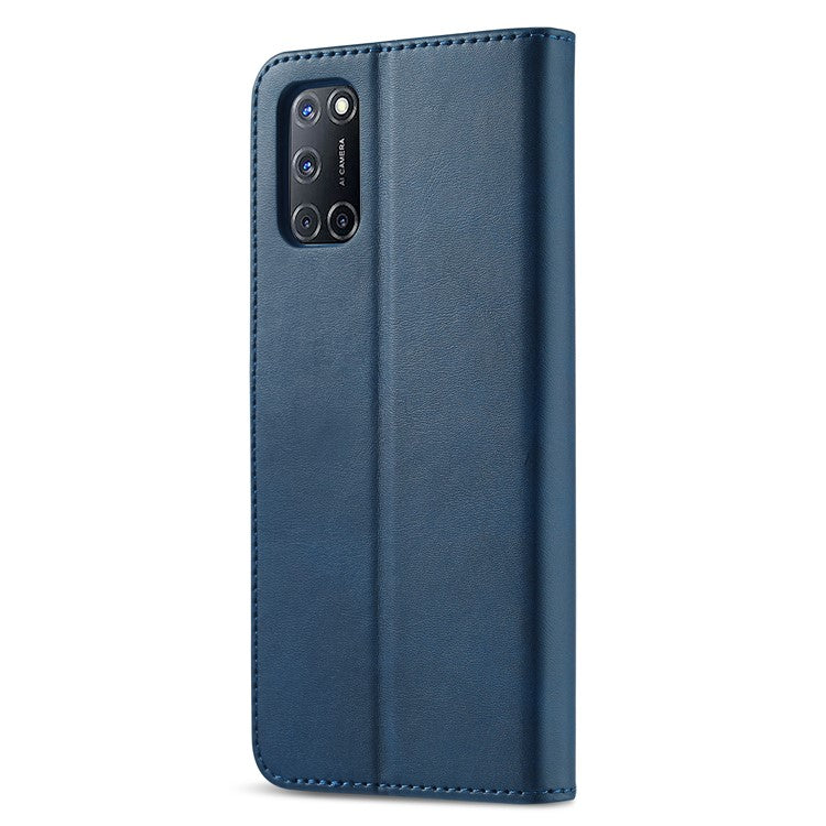 LC.IMEEKE for Oppo A74 5G/A93 5G/A54 5G Practical Wallet Stand Design Leather Mobile Phone Case - Blue