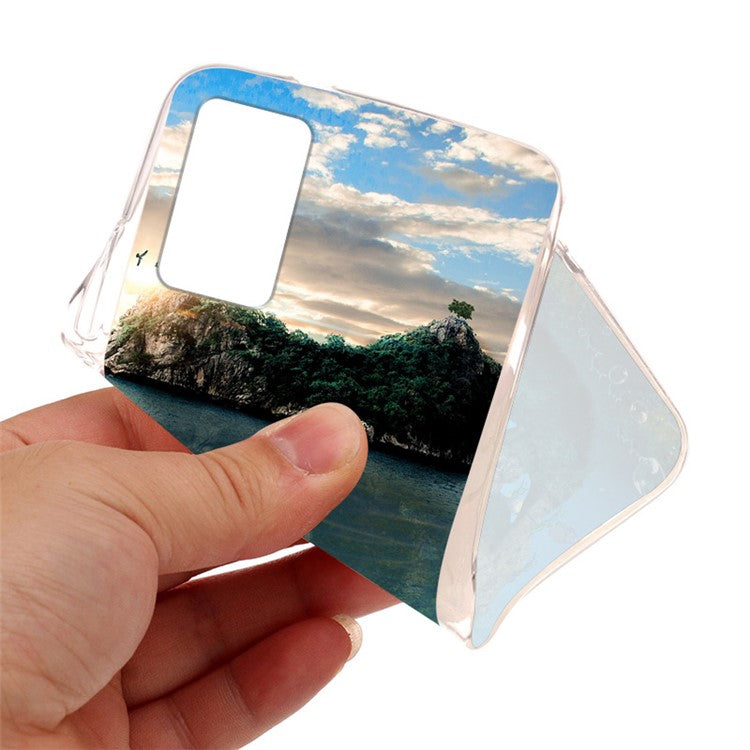 Stylish Pattern Printing Full Protection Soft TPU Phone Case Cover for Oppo Reno6 5G - Outerspace