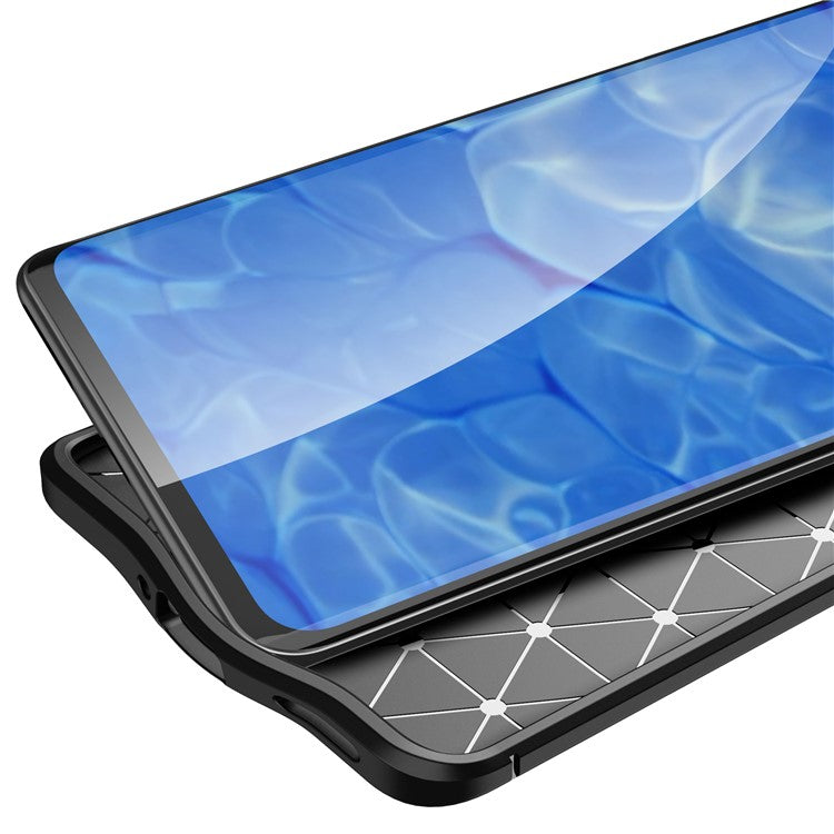 Litchi Texture Full Coverage Leather Flexible TPU Protective Back Cover Case for Oppo Reno6 Pro+ 5G/Pro 5G (Snapdragon) - Black